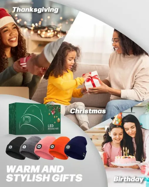 3 in 1 Bluetooth hoofdtelefoon gebreide muts