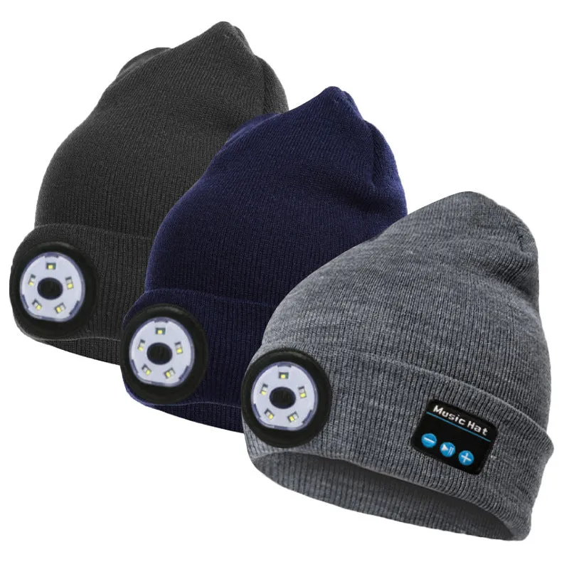 3 in 1 Bluetooth hoofdtelefoon gebreide muts