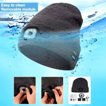 3 in 1 Bluetooth hoofdtelefoon gebreide muts