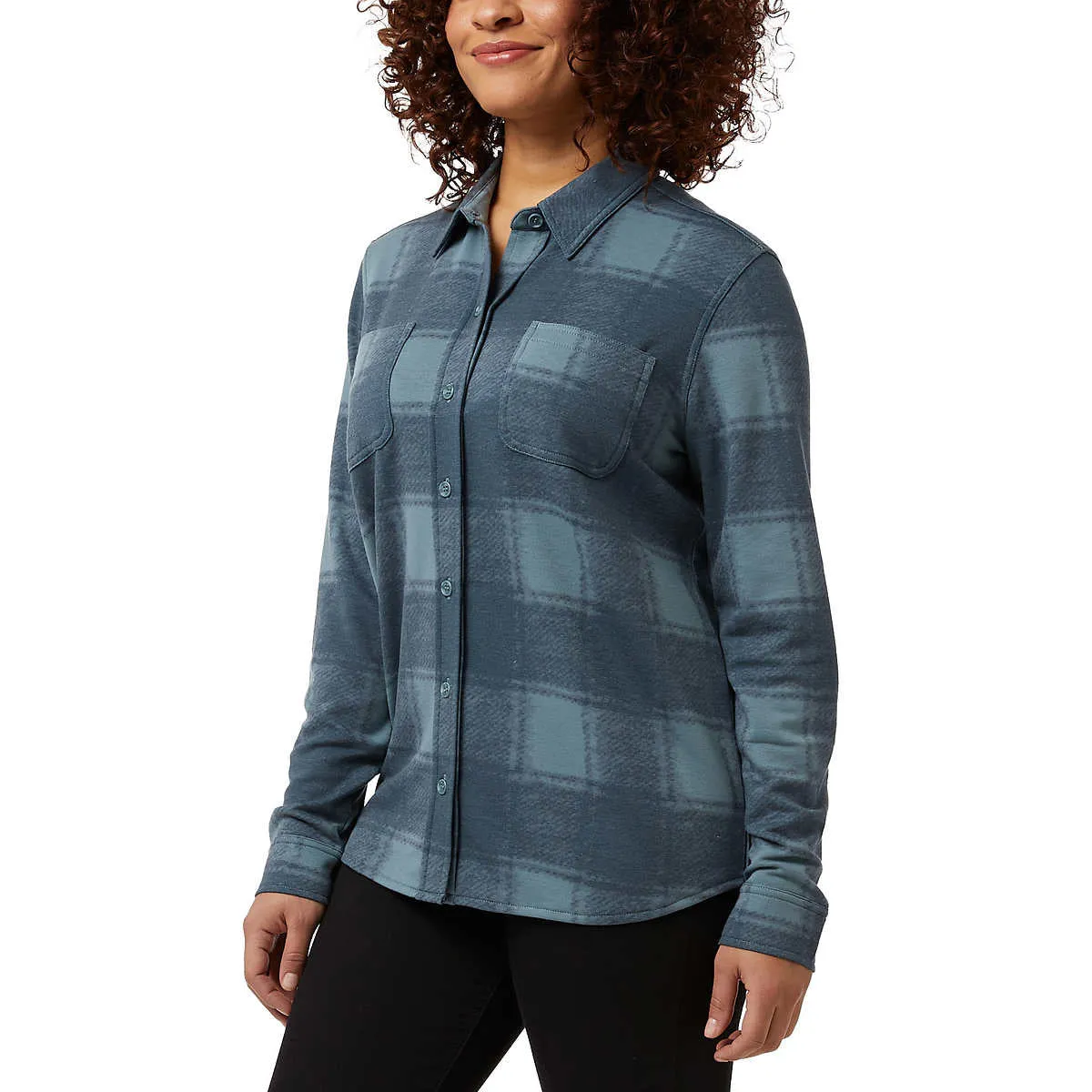 32 Degrees Women's 4-way Stretch Soft Button-Up Shirt