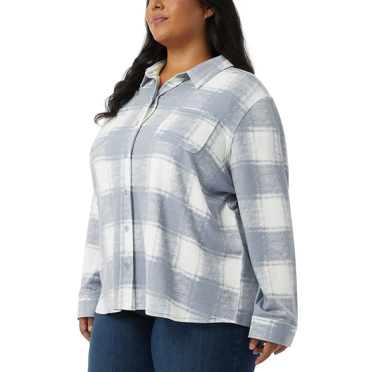 32 Degrees Women's 4-way Stretch Soft Button-Up Shirt