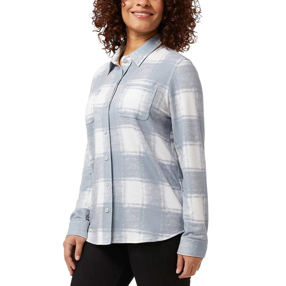 32 Degrees Women's 4-way Stretch Soft Button-Up Shirt