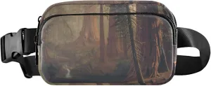 Albert Bierstadt Giant Redwood Trees Fanny Packs Women Neon Anti Theft Belt Bag Waterproof Waist Purse for Women
