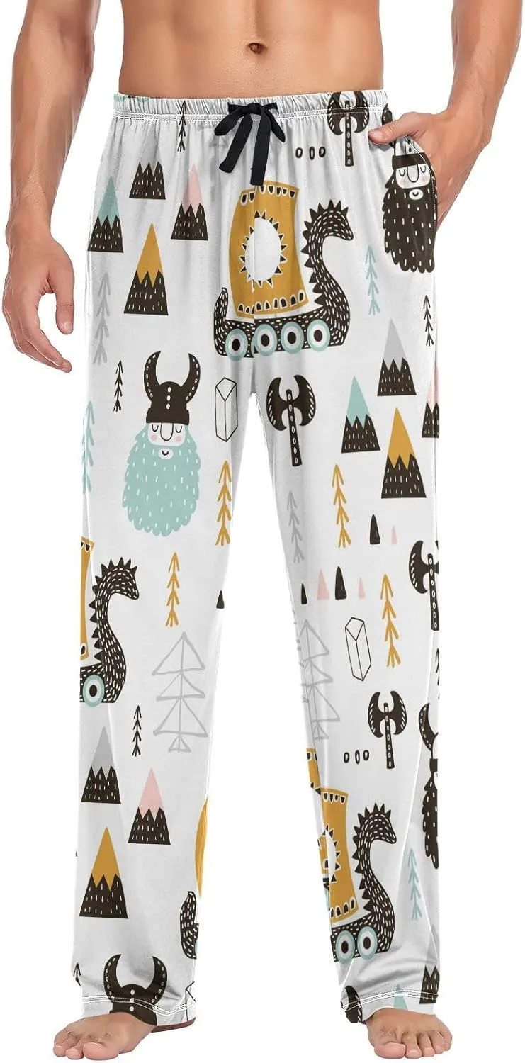 American Star Strip Pajama Pants July 4th Men's Pajama Bottoms Lounge Sleepwear PJs Sleep Pants S