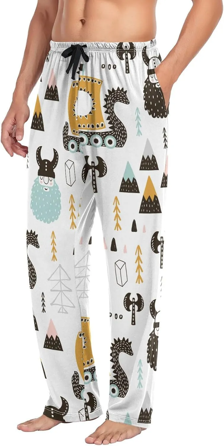 American Star Strip Pajama Pants July 4th Men's Pajama Bottoms Lounge Sleepwear PJs Sleep Pants S