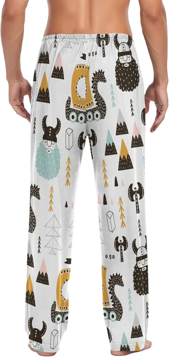 American Star Strip Pajama Pants July 4th Men's Pajama Bottoms Lounge Sleepwear PJs Sleep Pants S