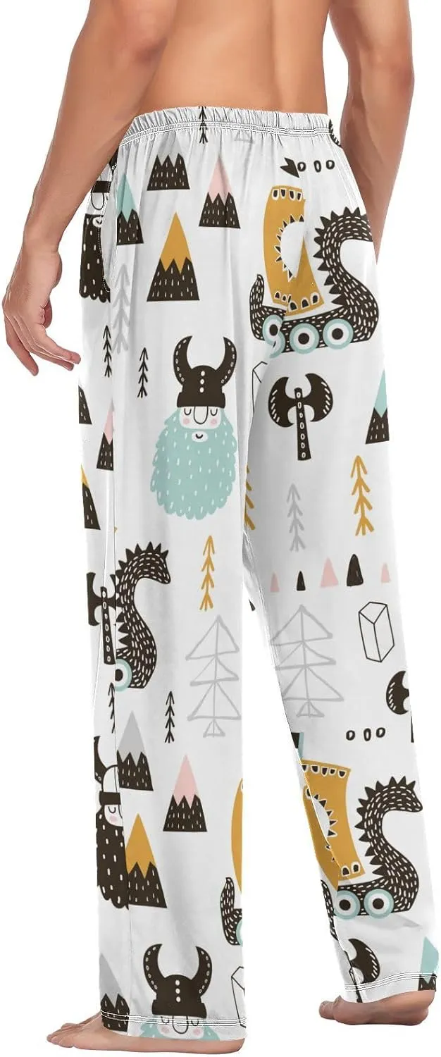 American Star Strip Pajama Pants July 4th Men's Pajama Bottoms Lounge Sleepwear PJs Sleep Pants S
