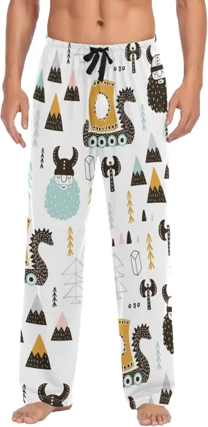 American Star Strip Pajama Pants July 4th Men's Pajama Bottoms Lounge Sleepwear PJs Sleep Pants S