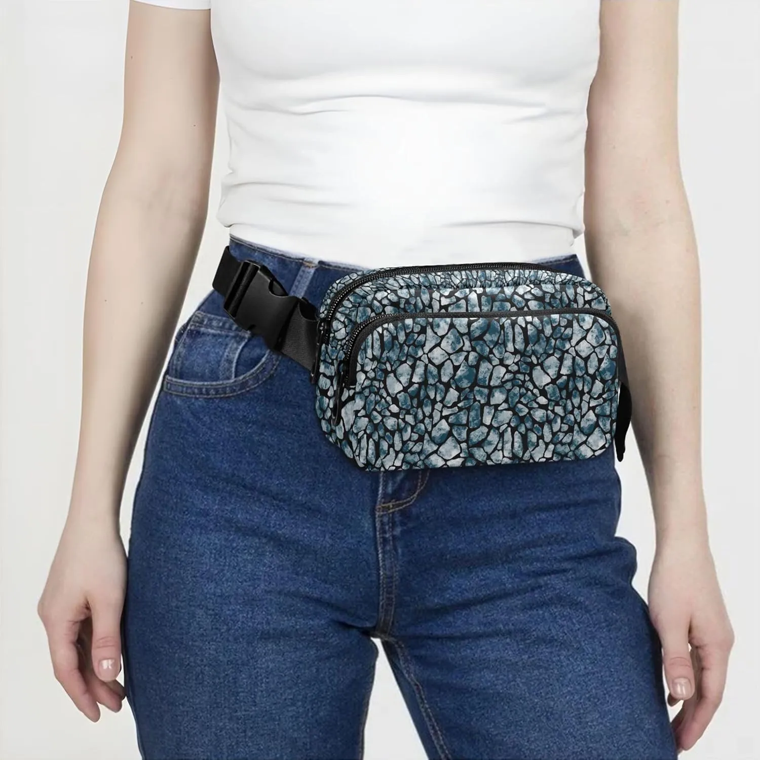Animal Print Waterproof Fanny Packs for Women Everywhere Belt Bag Trendy Waist Pack for Women