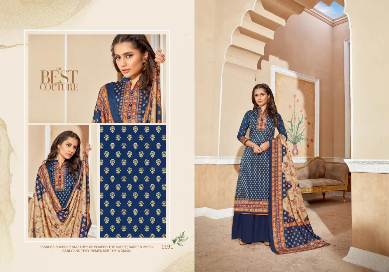 Bipson Fashion Presents Hayat Vol 3 Tusser Silk Printed Fancy Designer Salwar Kameez