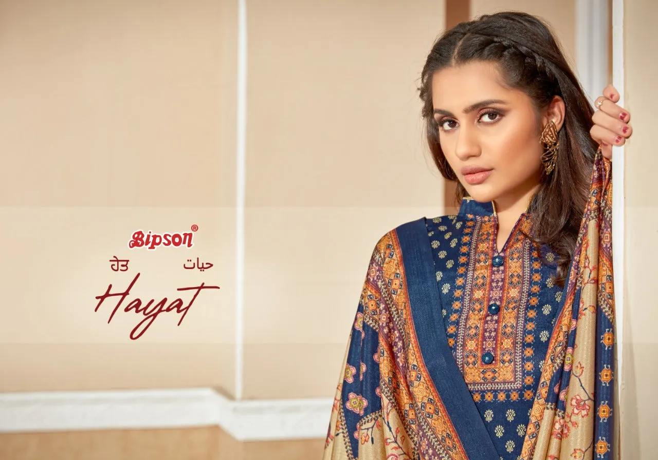Bipson Fashion Presents Hayat Vol 3 Tusser Silk Printed Fancy Designer Salwar Kameez