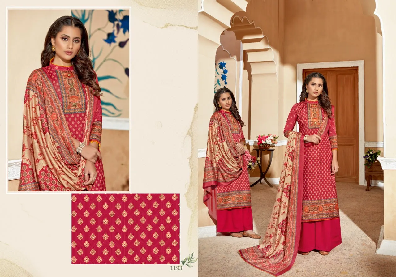 Bipson Fashion Presents Hayat Vol 3 Tusser Silk Printed Fancy Designer Salwar Kameez