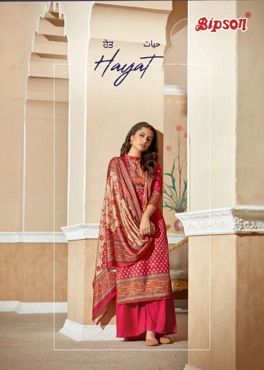Bipson Fashion Presents Hayat Vol 3 Tusser Silk Printed Fancy Designer Salwar Kameez