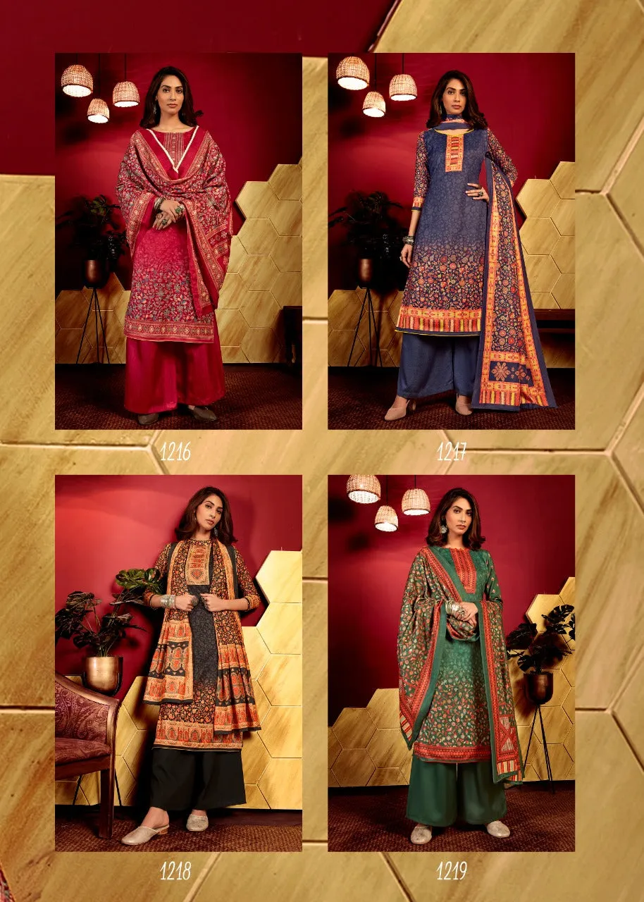 Bipson Fashion Presents Inayat Pashmina Printed Fancy Designer Salwar Suits