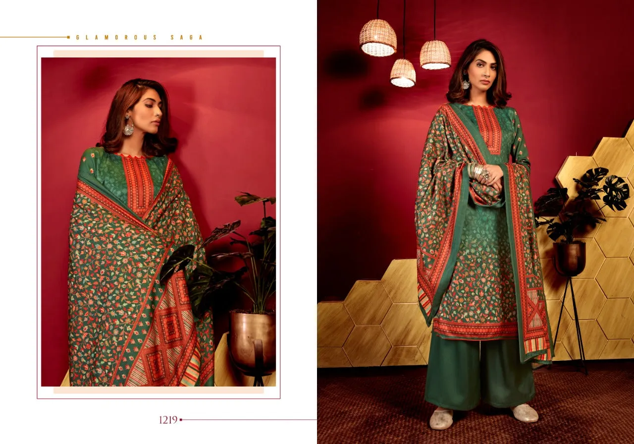 Bipson Fashion Presents Inayat Pashmina Printed Fancy Designer Salwar Suits