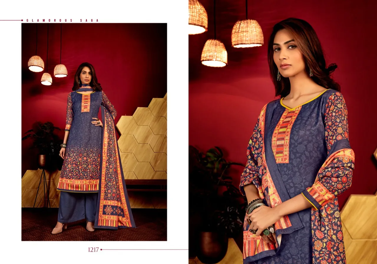 Bipson Fashion Presents Inayat Pashmina Printed Fancy Designer Salwar Suits