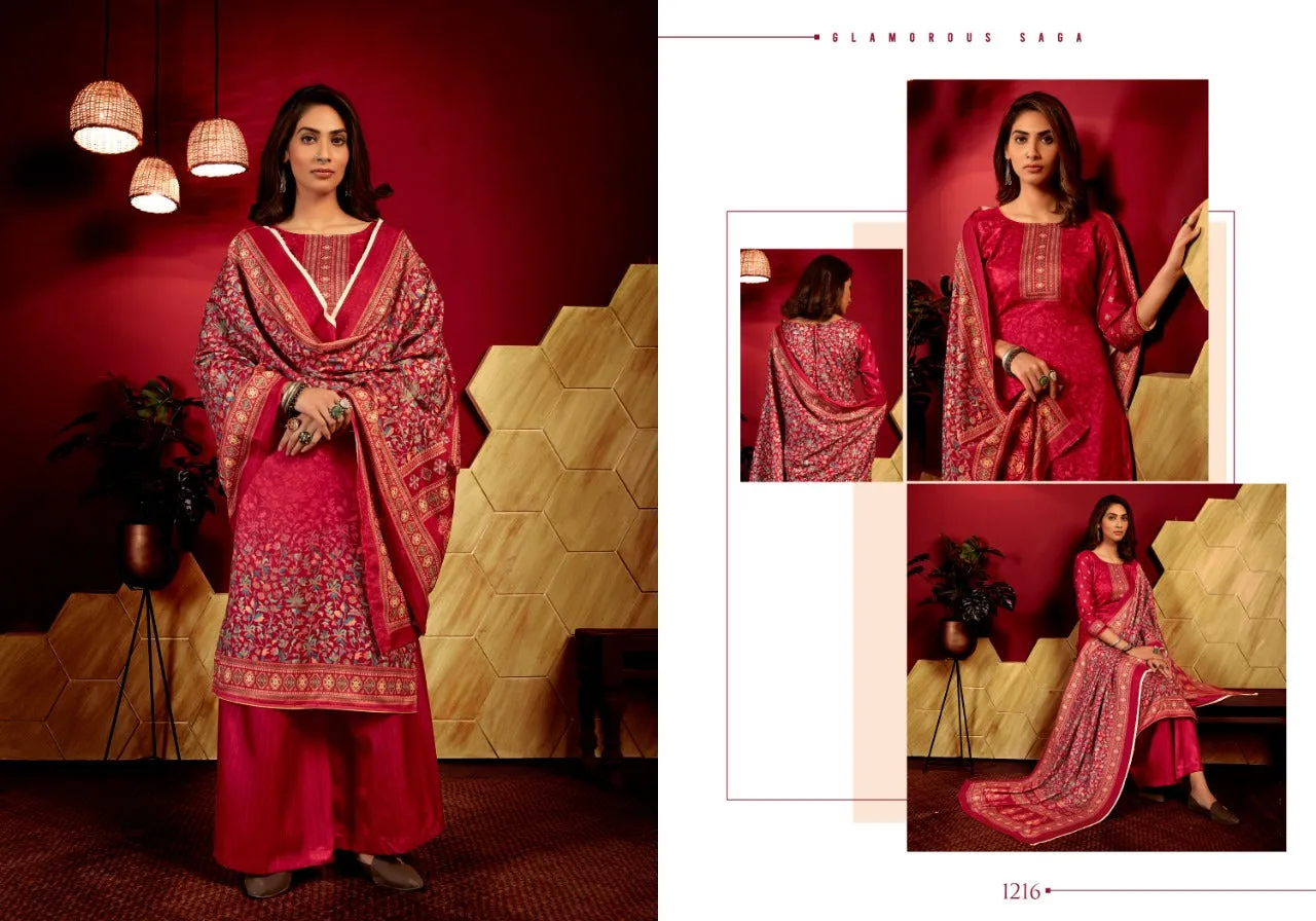Bipson Fashion Presents Inayat Pashmina Printed Fancy Designer Salwar Suits