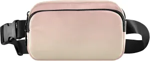 Blush Pink Cream Gradient Fanny Packs for Women Hip Bag Belt Purse Waterproof Colorful Waist Pouches for Men
