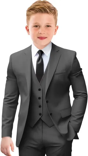 Boys Suit Formal Suits for Boys Slim Fit Tuxedo Suits Set Boy Dress Clothes Toddler Wedding Outfit