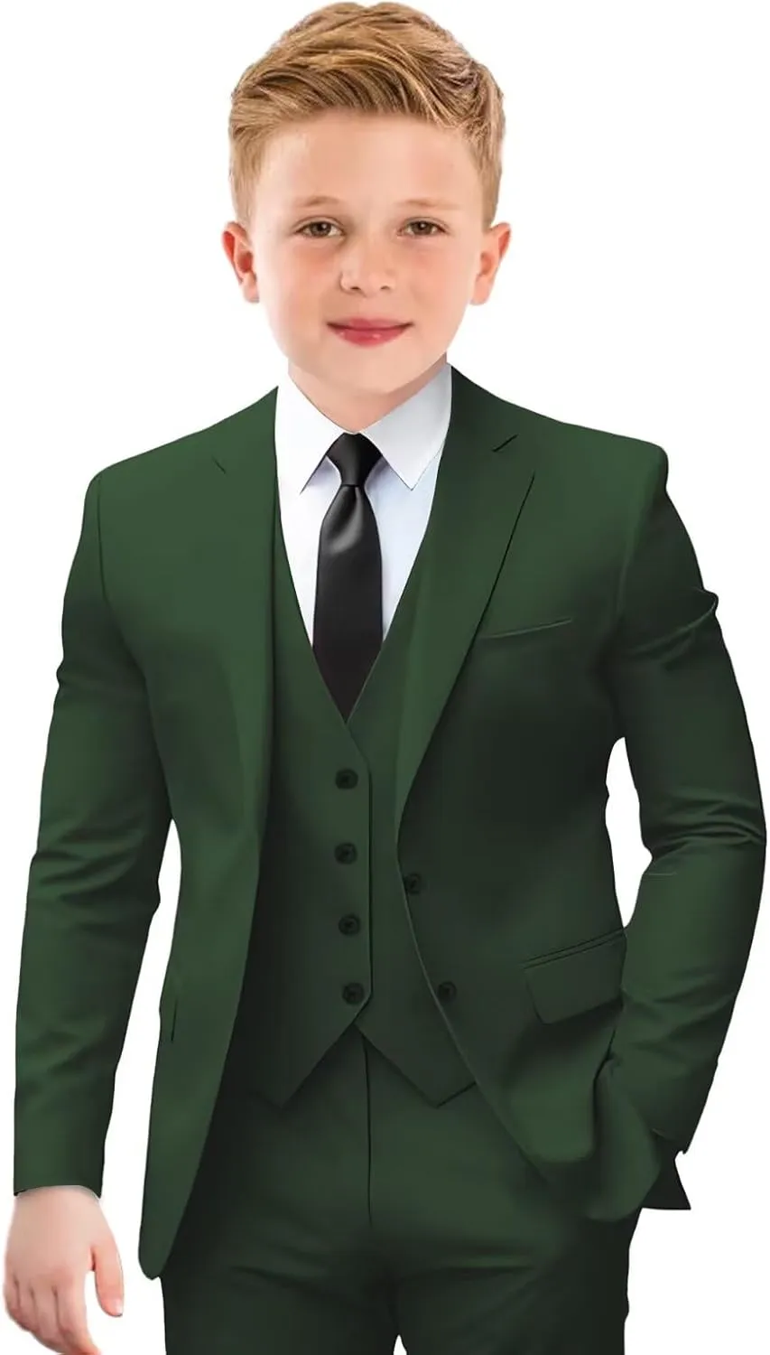 Boys Suit Formal Suits for Boys Slim Fit Tuxedo Suits Set Boy Dress Clothes Toddler Wedding Outfit