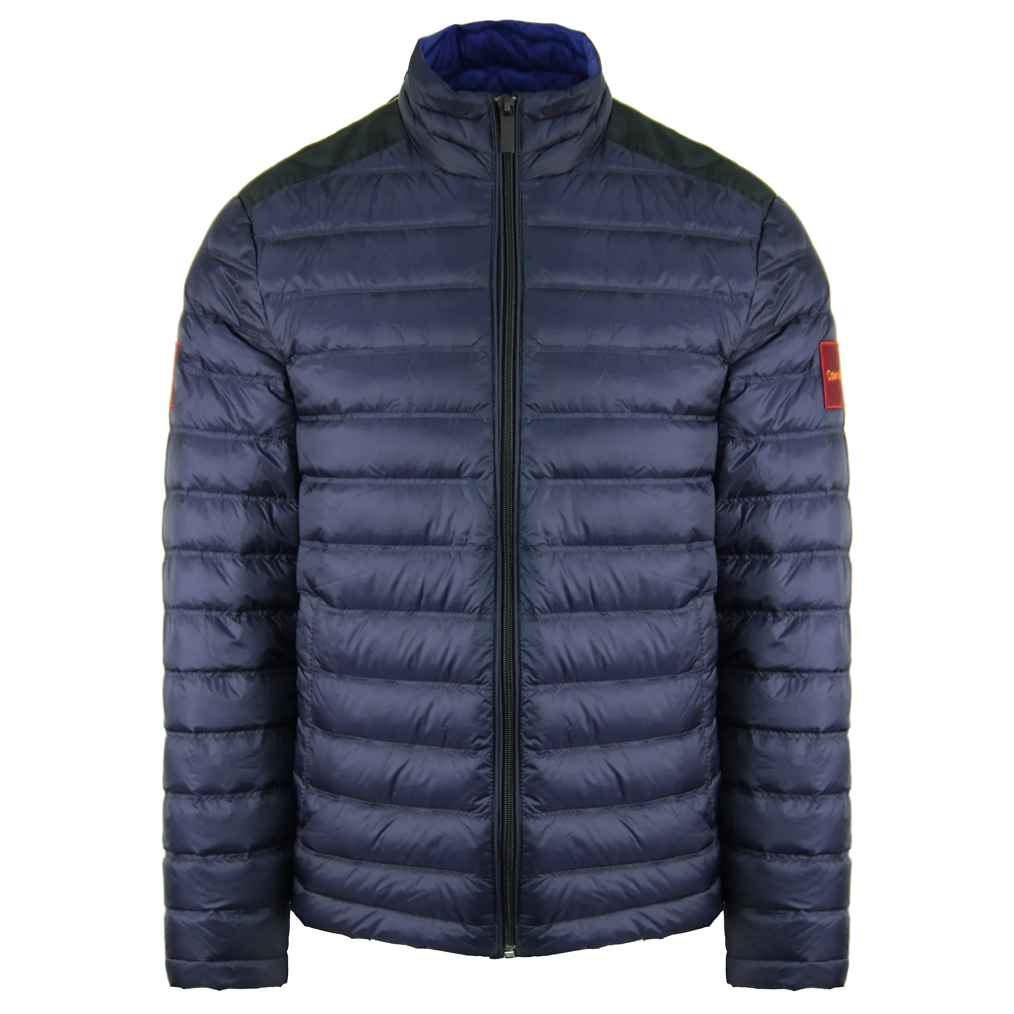 Calvin Klein Nylon Mens Navy Padded Coat