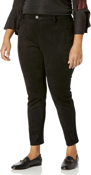 Calvin Klein Women's Suede Front Slim Pant