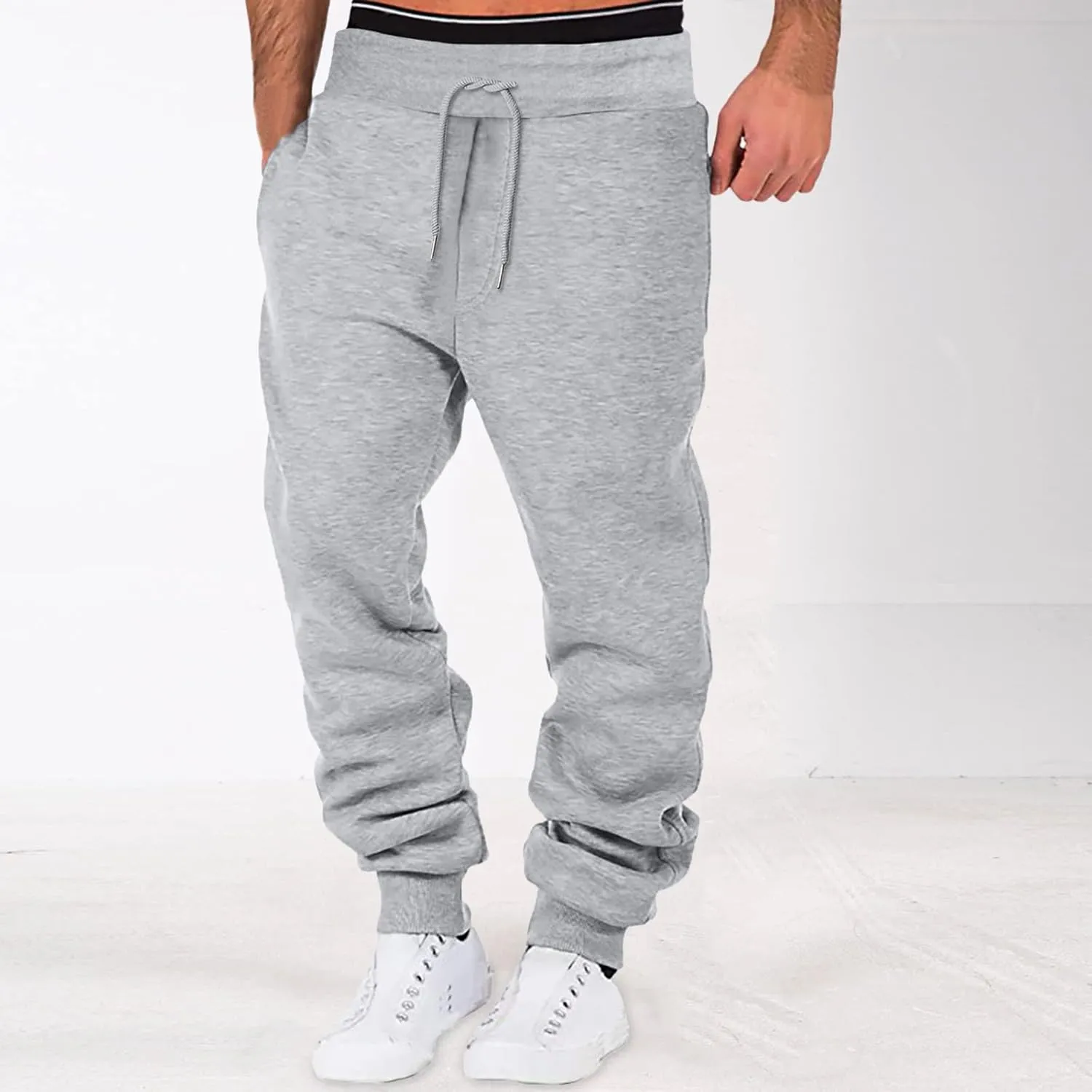 Cargo Sweatpants for Men Baggy Tactical Pant Hiking Jogger Men's Jogger Sweatpant with Pockets Men Casual Cargo Pants