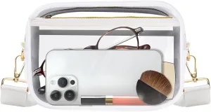 Clear Bag Stadium Approved, Clear Crossbody Bag Purses for women for Concert, Sports, Festivals