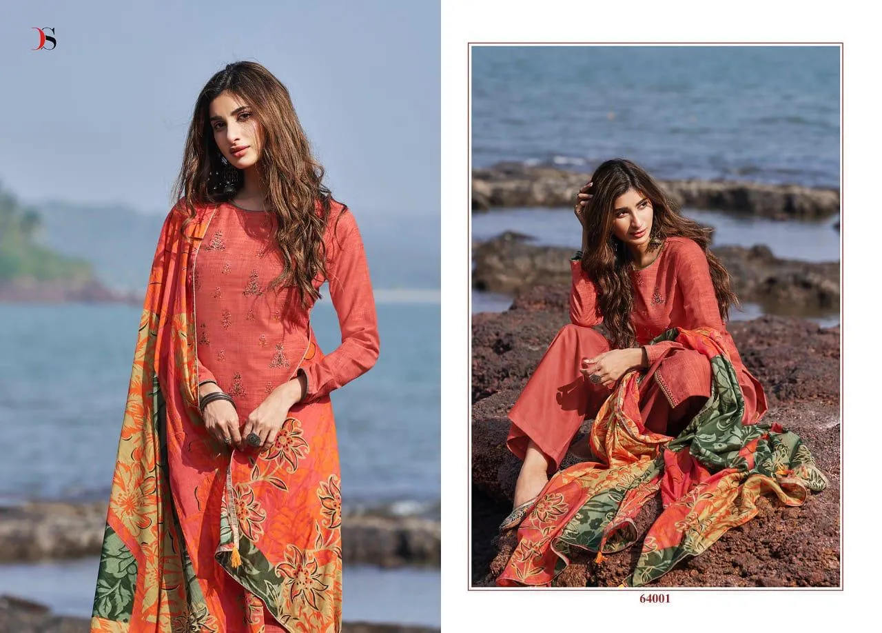 DEEPSY SUITS NURAH JAM COTTON DIGITAL PRINT CASUAL WEAR DRESS MATERIAL