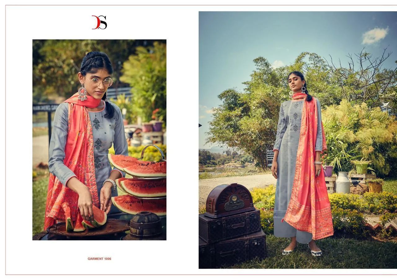 Deepsy Suits Panghat Vol 9 Jam Silk Cotton Embroidery Pakistani Suit