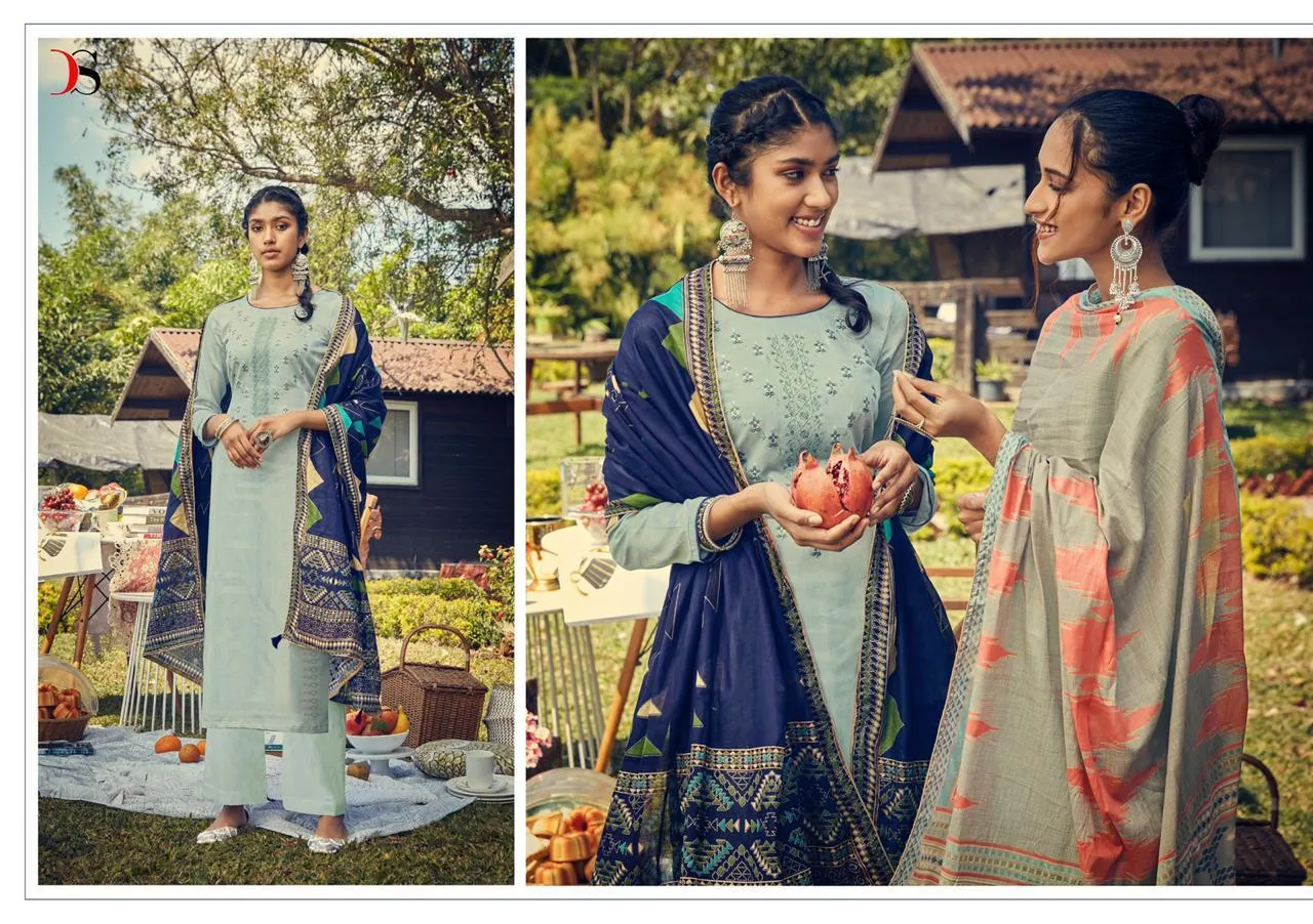 Deepsy Suits Panghat Vol 9 Jam Silk Cotton Embroidery Pakistani Suit