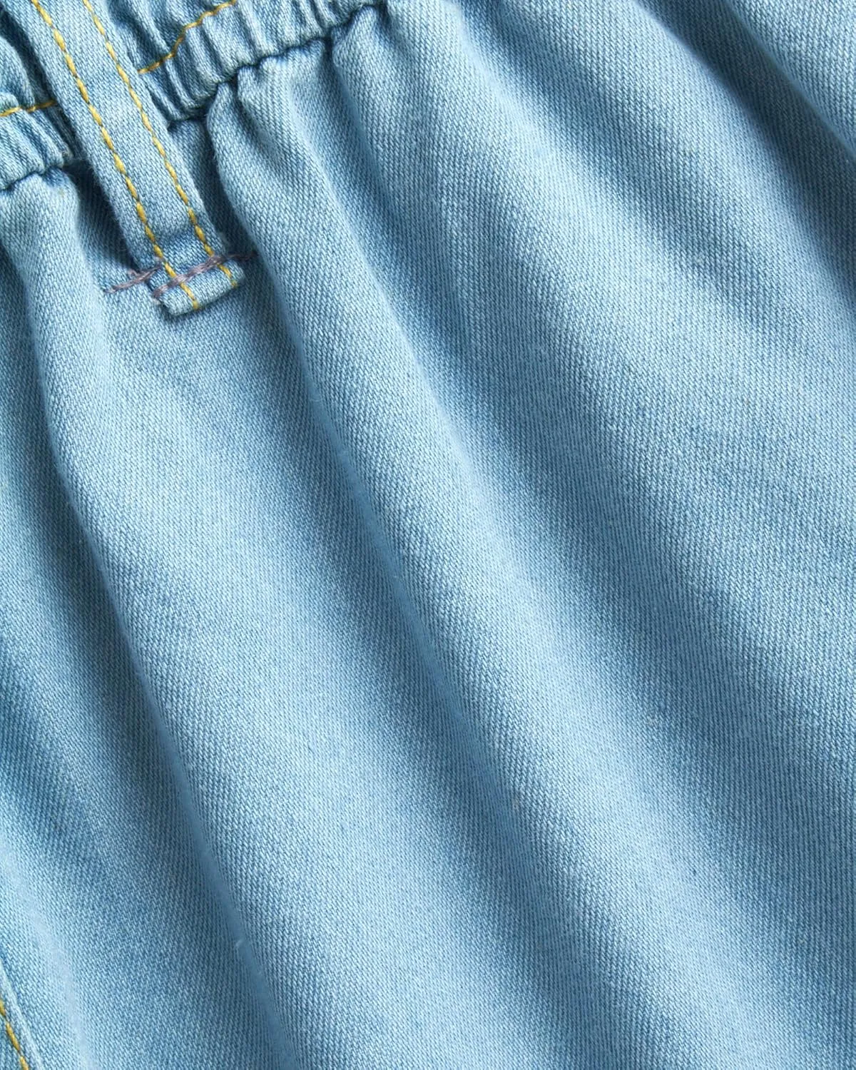 dollhouse Girls' Denim Dress - Casual Long Sleeve Jean Dress for Girls - Button Down Blue Knee Level Dresses for Girls (7-16)