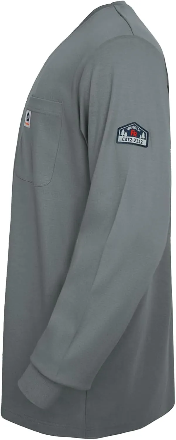 FR Shirts for Men 6.5oz Lightweight Fire Resistant Shirts for Men Long Sleeve NFPA2112/CAT2