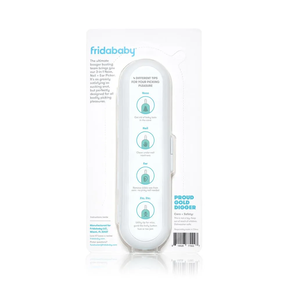 Frida 3- in 1 Nose,Nail,  Ear Picker