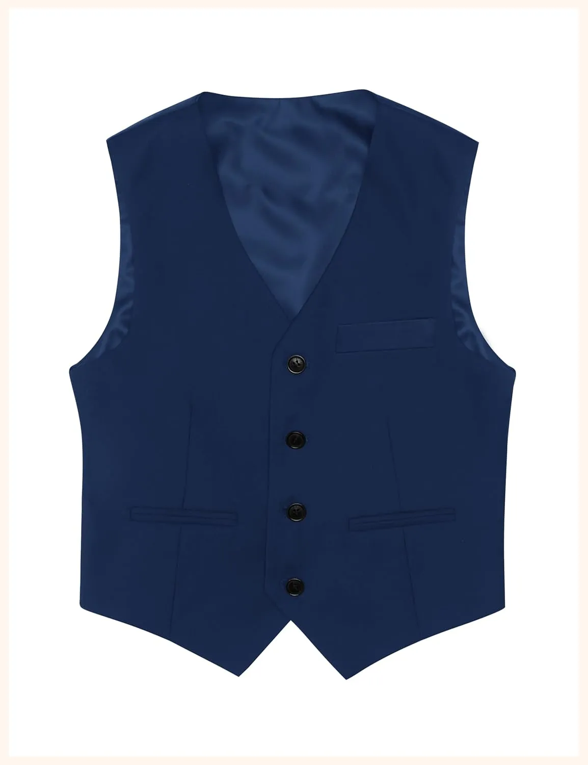 Happy Dolphin Boys Suits Formal Vest Suit Toddler Suit Set for Teen Boys Kids Wedding Ring Bearer Outfit
