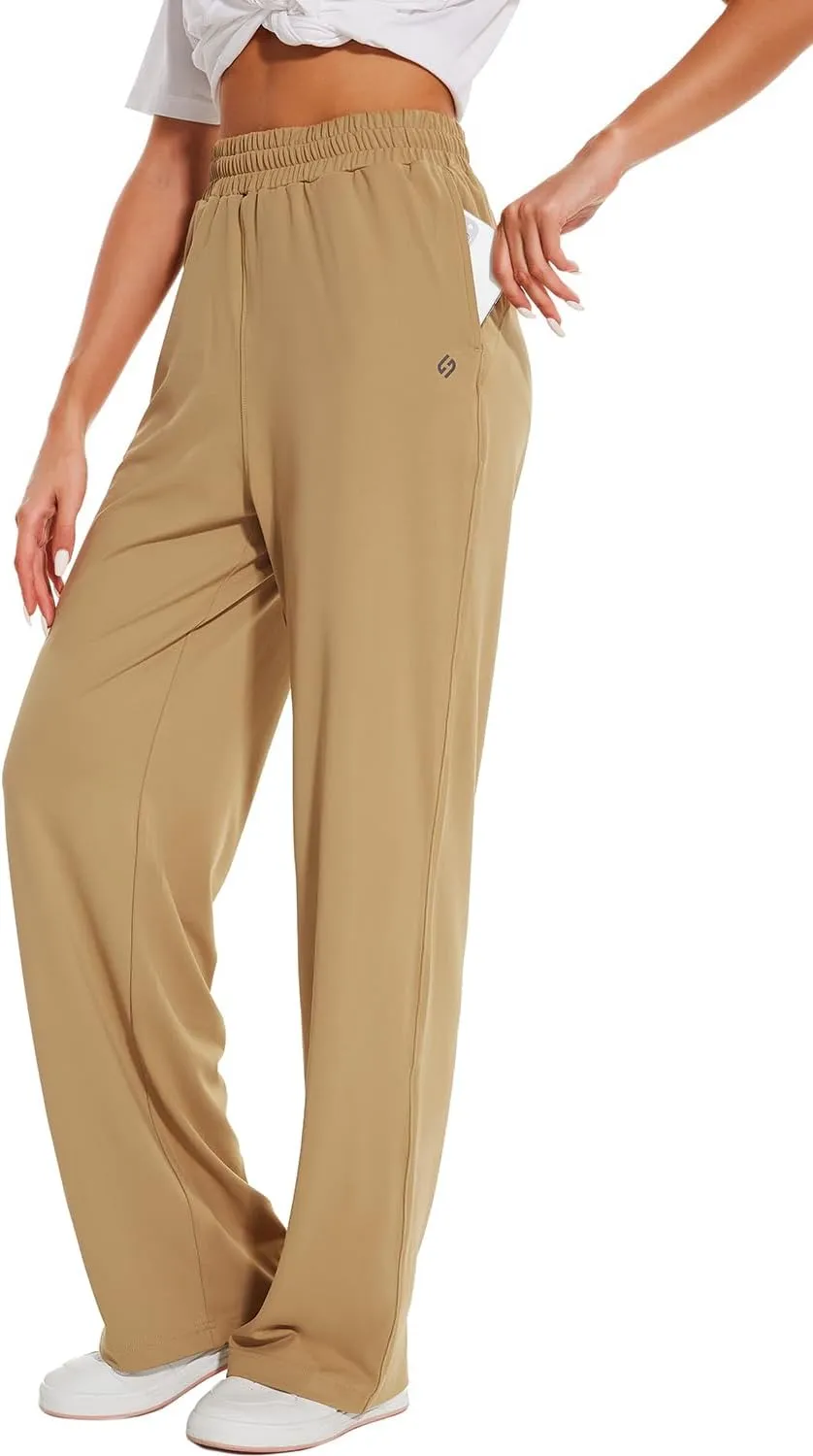 HOdo 32"/34"/36" Inseam Womens Tall Yoga Sweatpants Quick Dry Long Joggers Lounge Yoga Pants with Pockets