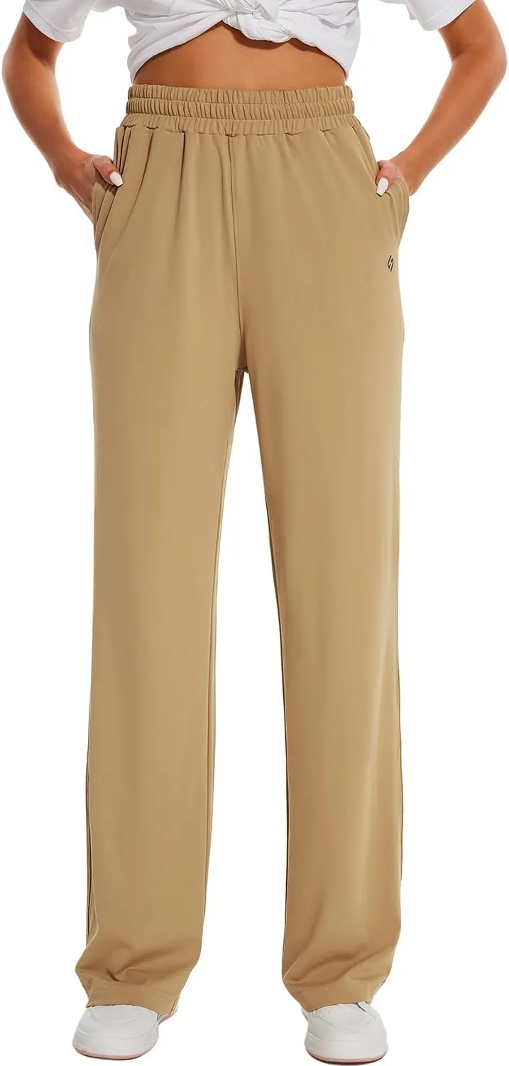 HOdo 32"/34"/36" Inseam Womens Tall Yoga Sweatpants Quick Dry Long Joggers Lounge Yoga Pants with Pockets