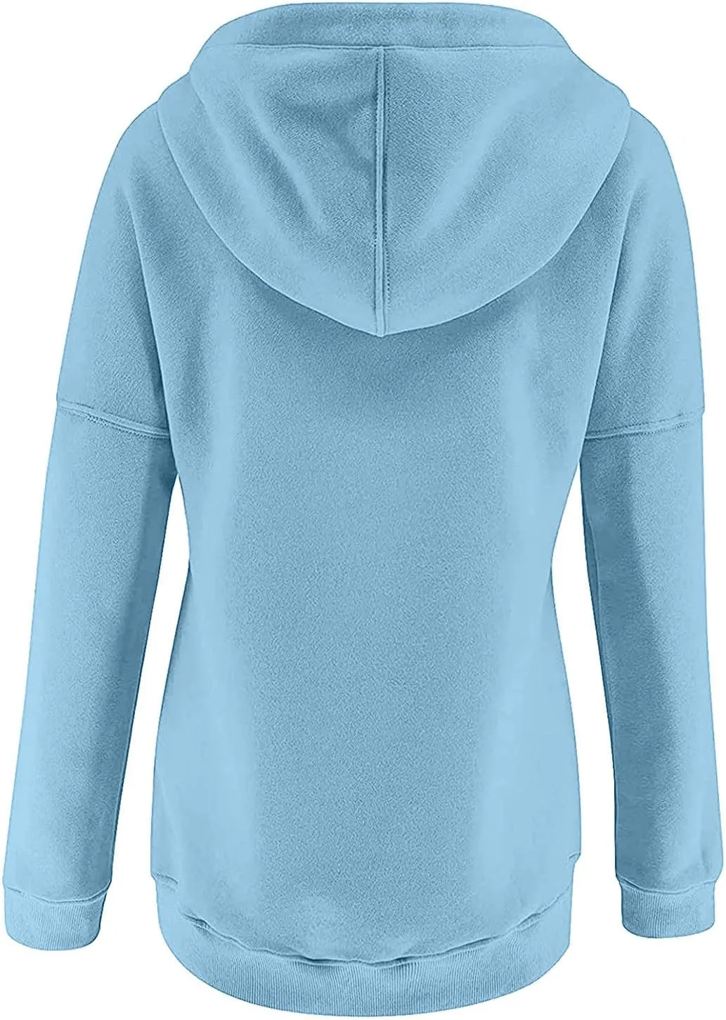 Hoodies for Women Fashion 2024 Long Sleeve Button up Pullover Sweatshirt Loose Casual Comfy Lightweight Fall Y2k Tops
