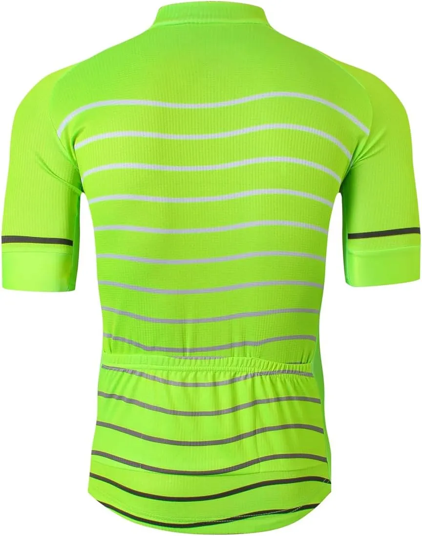 JPOJPO Men Cycling Jersey Bike Short Sleeve Summer Bicycle Full Zipper Clothing Shirt Tops Quick-Dry S-3XL