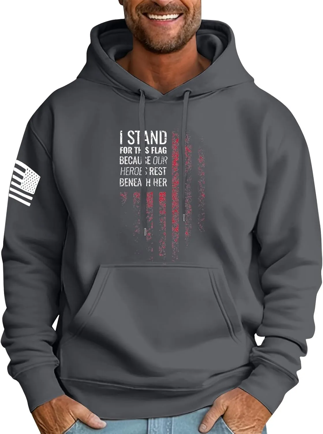 Men Hoodies Causal Loose Sweatshirts Pullover Long Sleeve Hoodie
