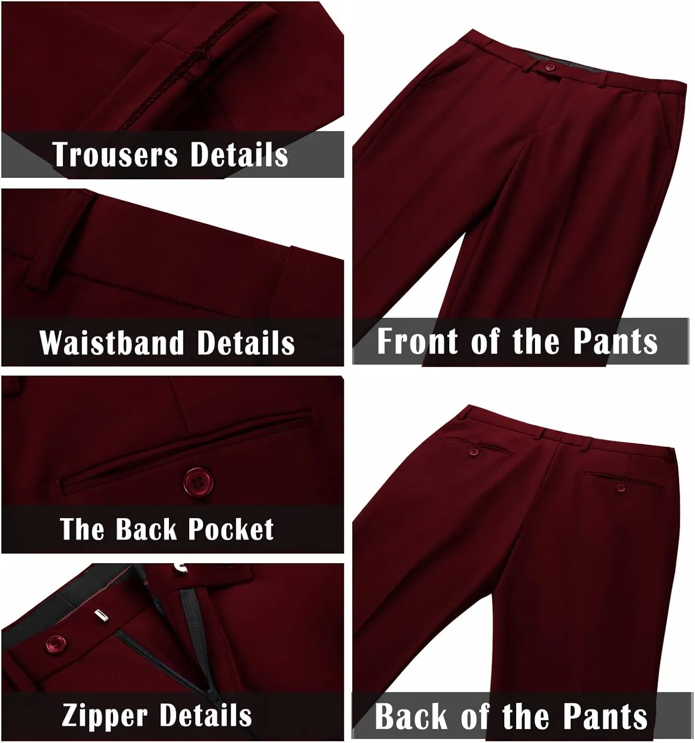 Men Suit 2 Piece Groomsmen Tuxedo Prom Blazer Slim Fit Suits Two Button Wedding Dress Jacket Pants Set with Tie