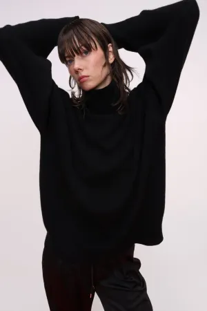 Merino and Cashmere Blend Turtleneck Sweater