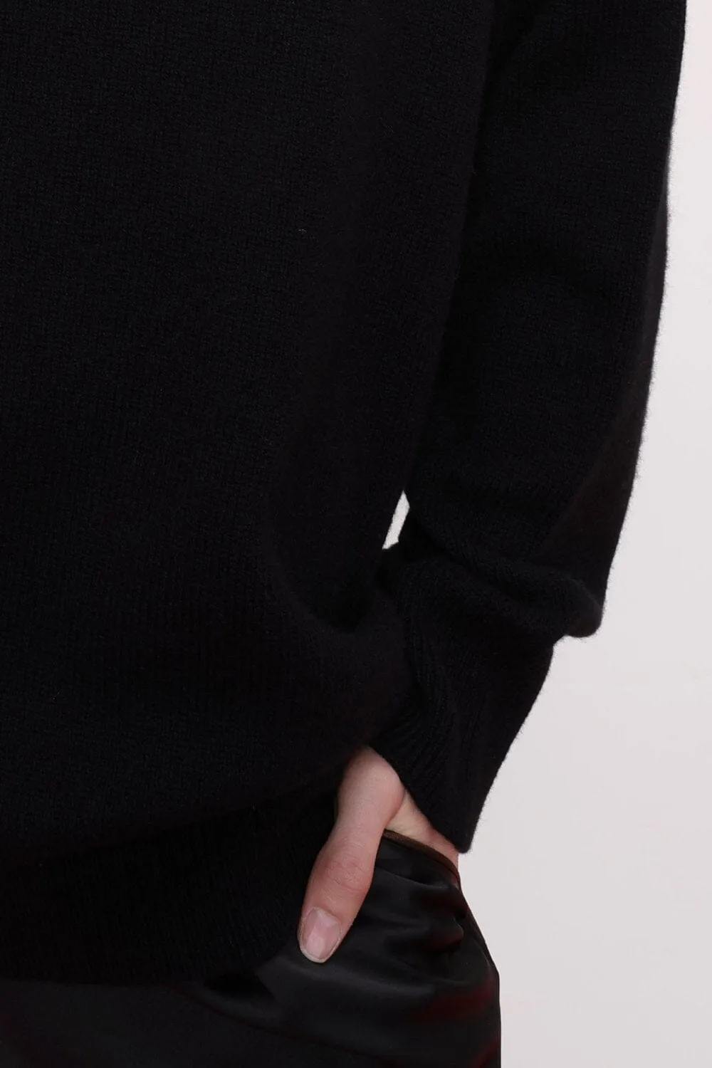 Merino and Cashmere Blend Turtleneck Sweater