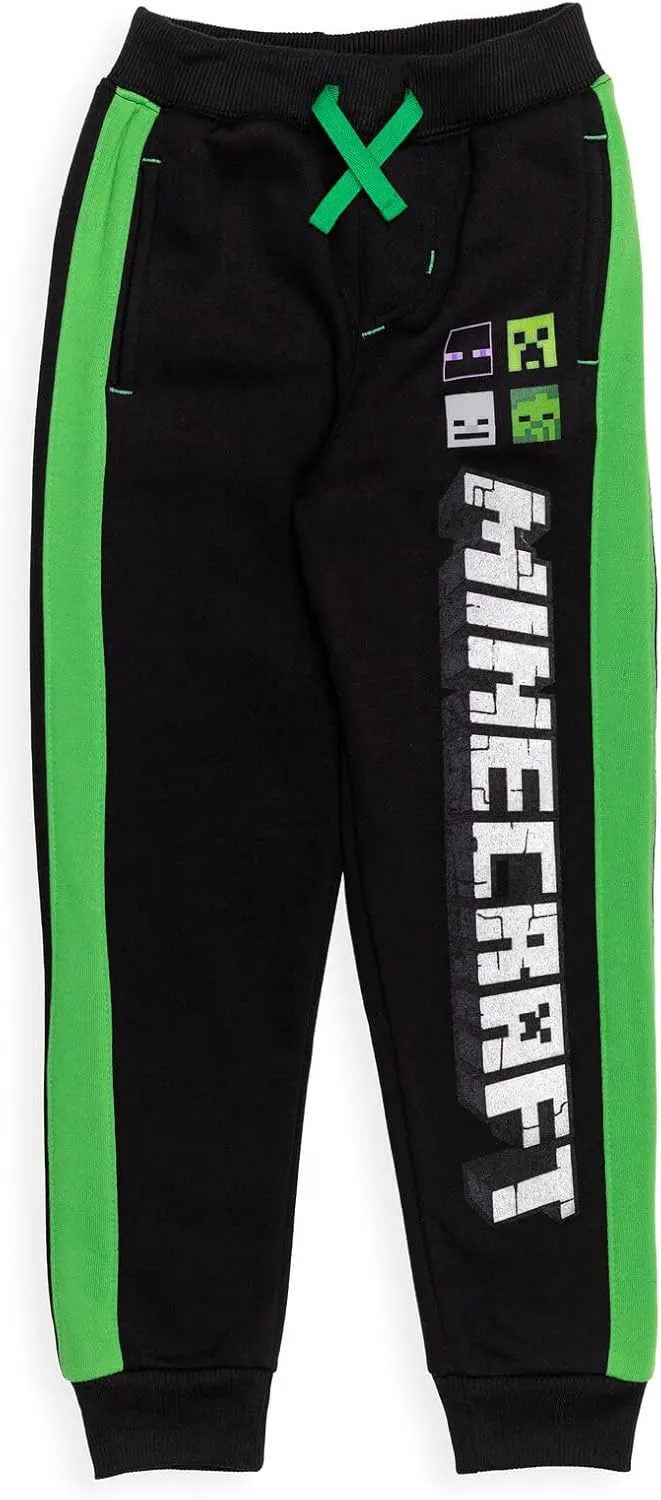 Minecraft Fleece 2 Pack Jogger Pants Little Kid to Big