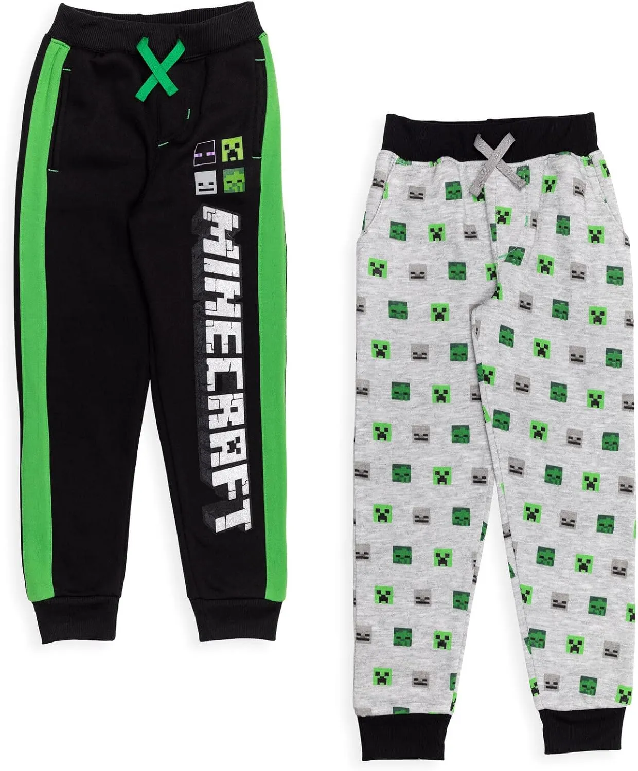 Minecraft Fleece 2 Pack Jogger Pants Little Kid to Big