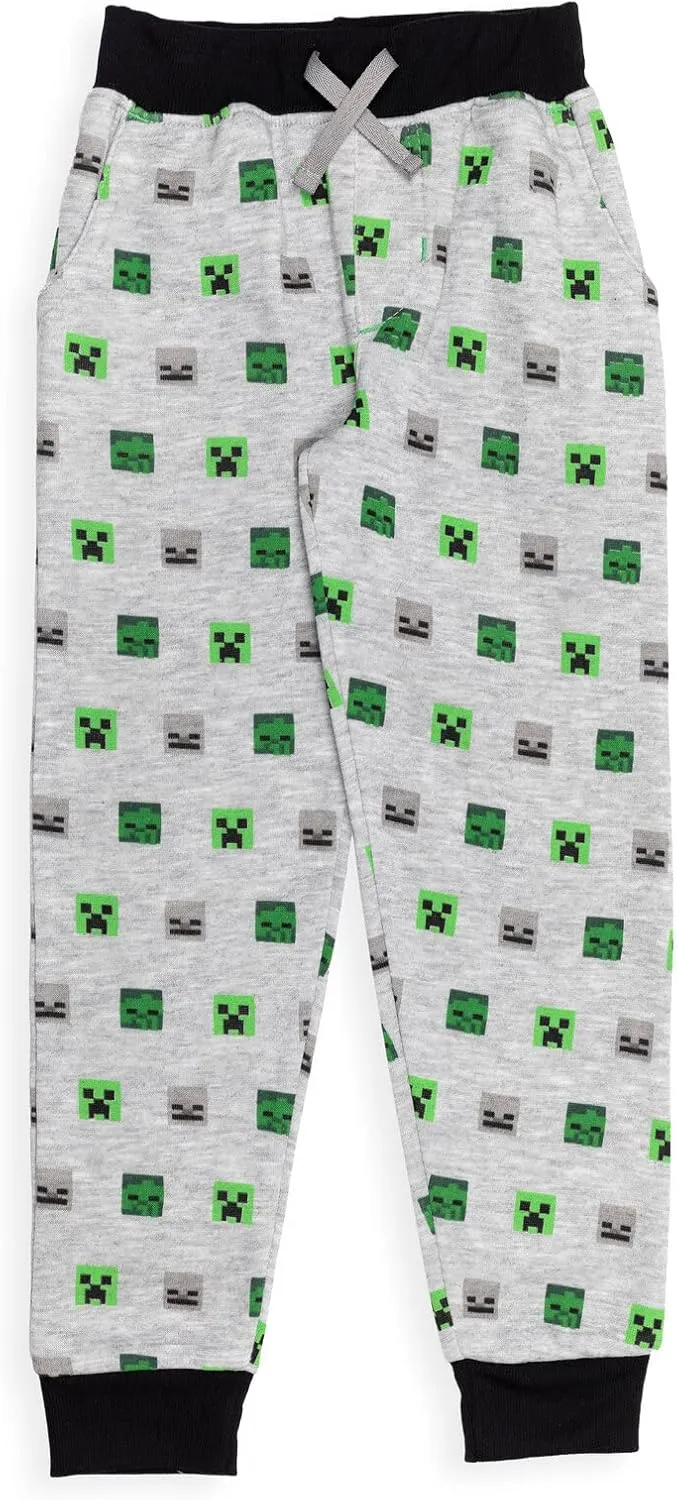 Minecraft Fleece 2 Pack Jogger Pants Little Kid to Big