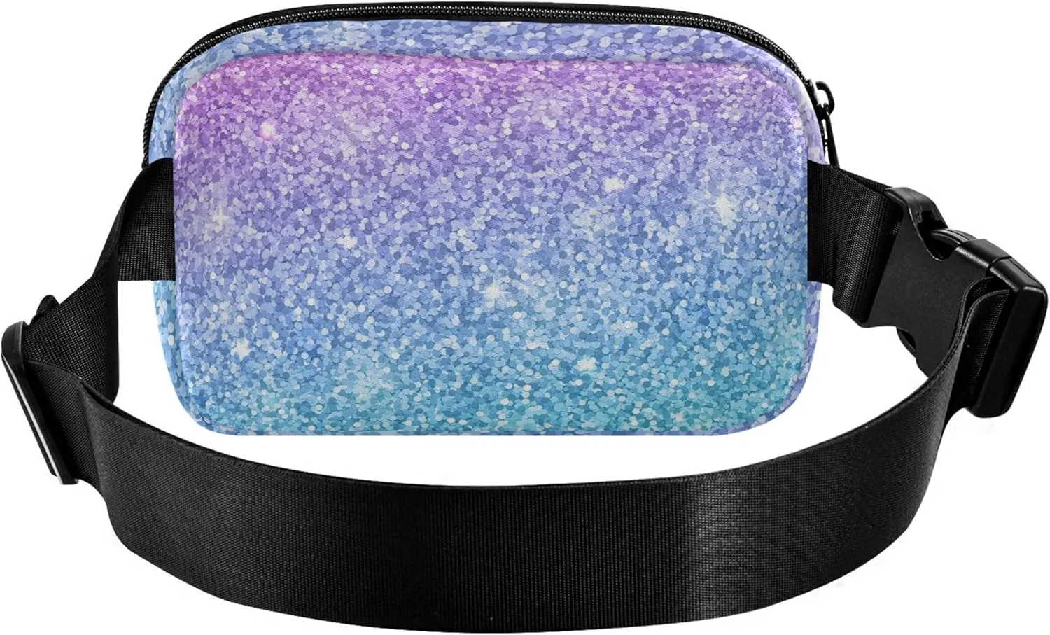 Multicolor Glitter Pink Blue Women Fanny Pack Designer Belt Bag Hip Pack Waterproof Crossbody Waist Pack
