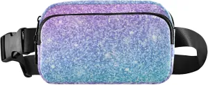 Multicolor Glitter Pink Blue Women Fanny Pack Designer Belt Bag Hip Pack Waterproof Crossbody Waist Pack