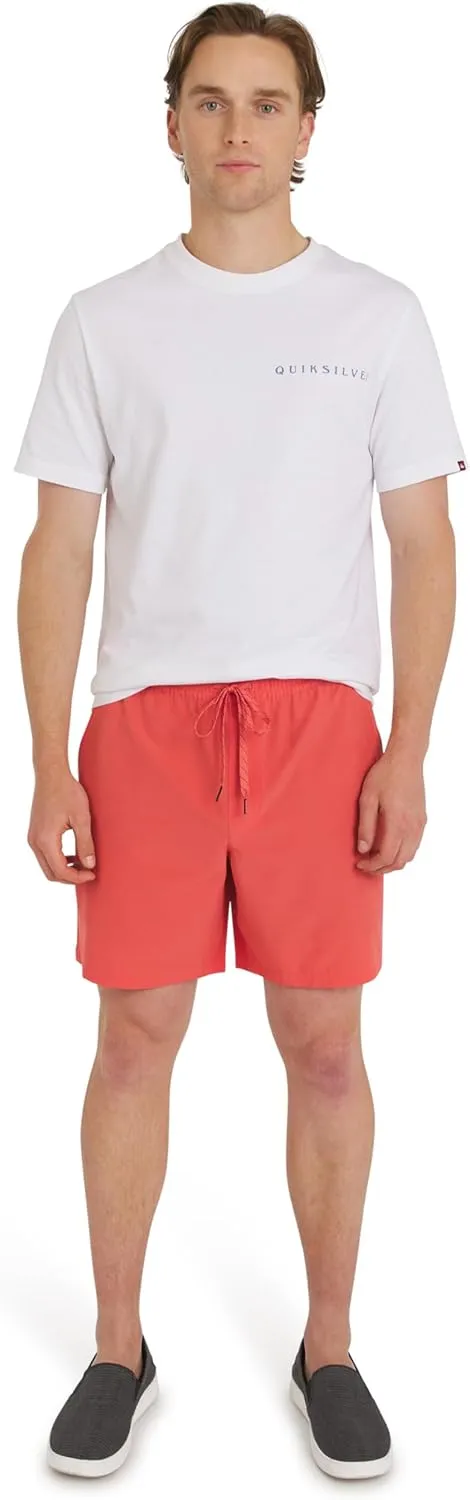 Quiksilver Men's Regular Fit Stretch Waist Water Friendly Active Hybrid Shorts (S-XXL)