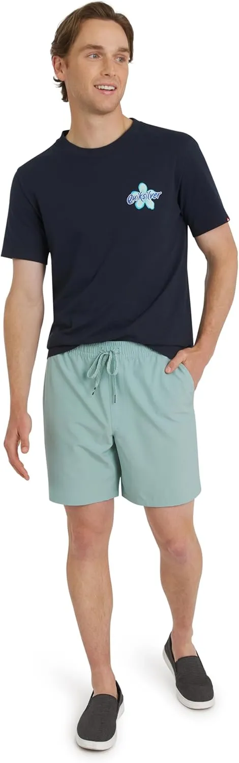Quiksilver Men's Regular Fit Stretch Waist Water Friendly Active Hybrid Shorts (S-XXL)